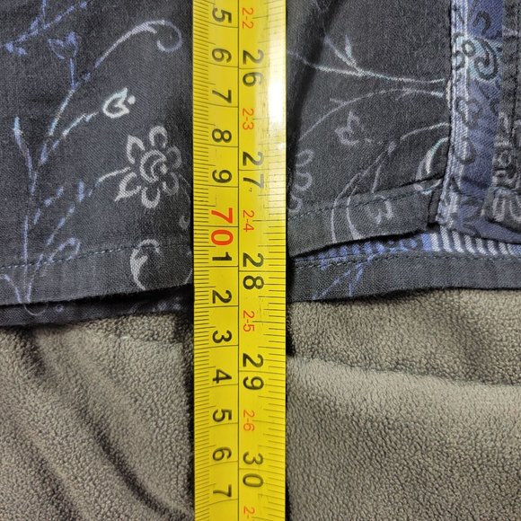 Canali Mens Large Black Button Shirt Floral Long Sleeve Formal Casual Party - Picture 8 of 8